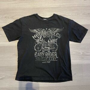 Garage Women’s Black Graphic Motorcycle T-Shirt